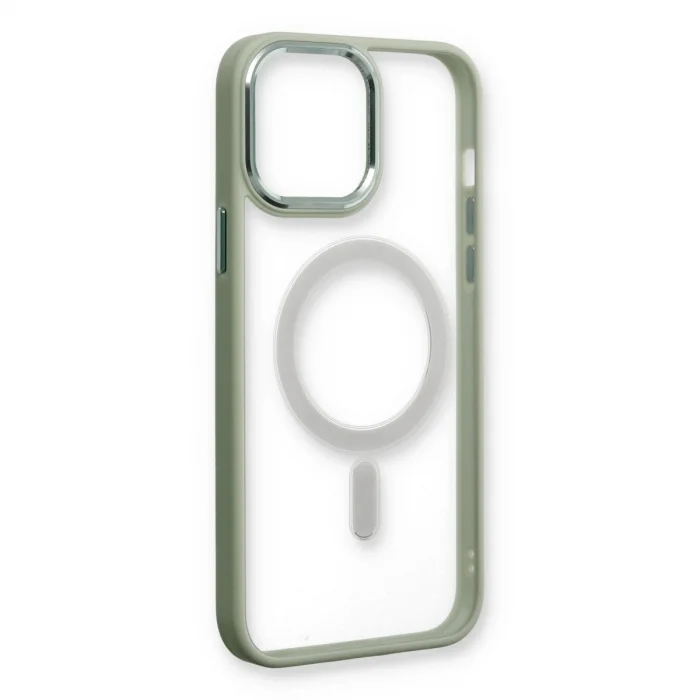 BUĞZ İphone 14 Pro Max Kılıf Room Magneticsafe Silikon - Su Yeşili