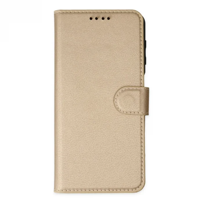 BUĞZ İphone 14 Pro Max Kılıf Trend S Plus Kapaklı Kılıf - Gold