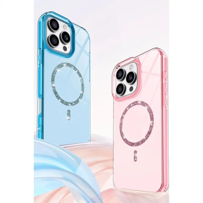 BUĞZ İphone 14 Pro Max Live Diamond Magsafe Kapak - Sarı