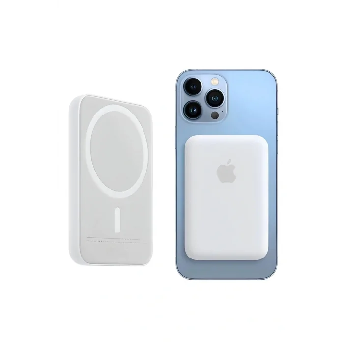 BUĞZ iPhone 15 / 16 / 17 Uyumlu MagSafe Kablosuz Powerbank 5000 mAh | Wireless Taşınabilir Batarya Şarj Aleti