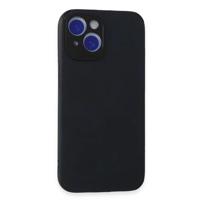 BUĞZ İphone 15 Kılıf Loop Deri Silikon - Lacivert