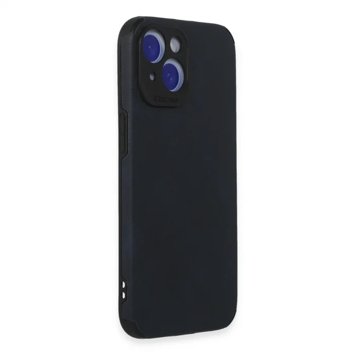 BUĞZ İphone 15 Kılıf Loop Deri Silikon - Lacivert