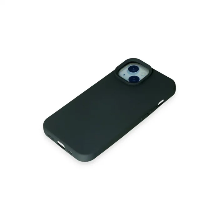 BUĞZ İphone 15 Kılıf Nano İçi Kadife Silikon - Koyu Yeşil