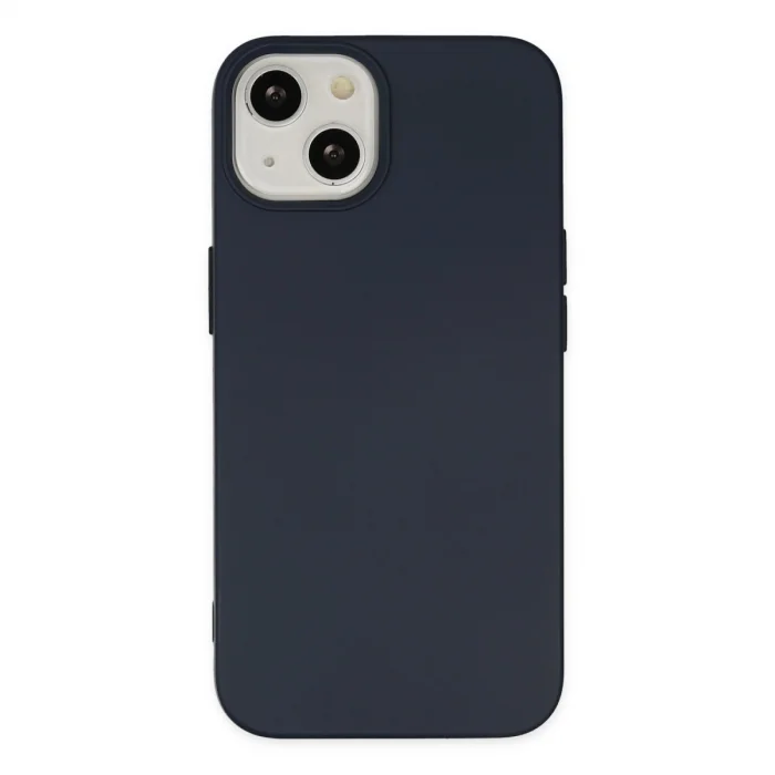 BUĞZ İphone 15 Kılıf Nano İçi Kadife Silikon - Lacivert
