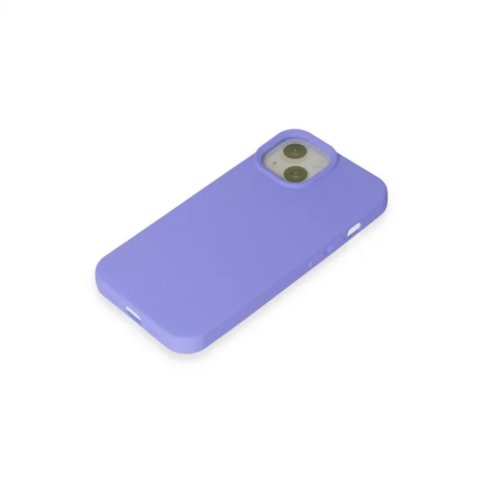 BUĞZ İphone 15 Kılıf Nano İçi Kadife Silikon - Lila