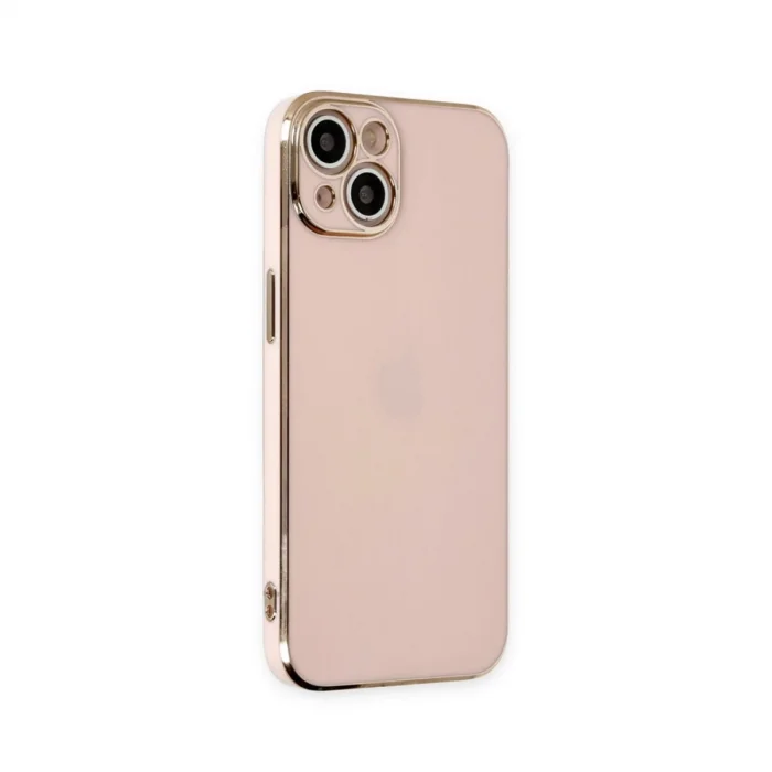 BUĞZ İphone 15 Kılıf Volet Silikon - Pembe