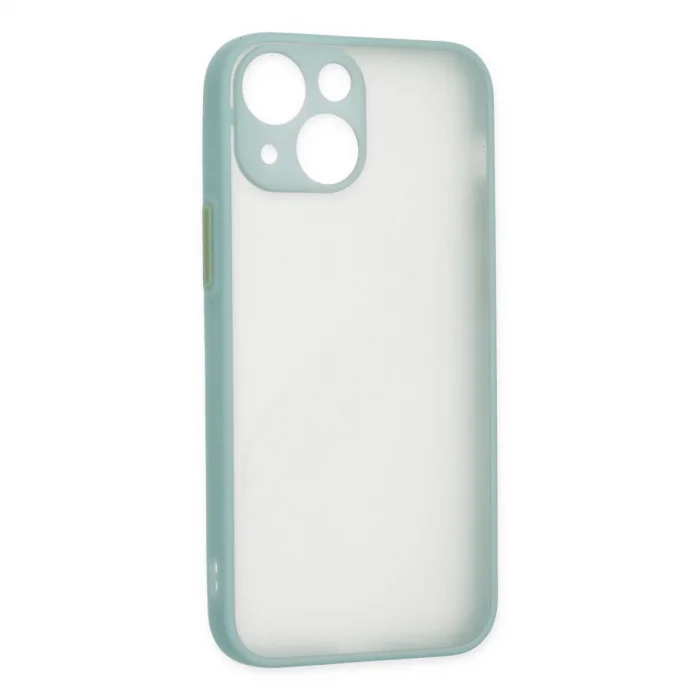 BUĞZ İphone 15 Plus Kılıf Montreal Silikon Kapak - Açık Yeşil