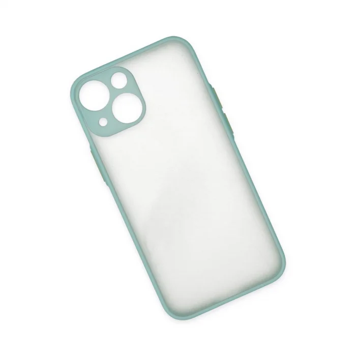 BUĞZ İphone 15 Plus Kılıf Montreal Silikon Kapak - Açık Yeşil