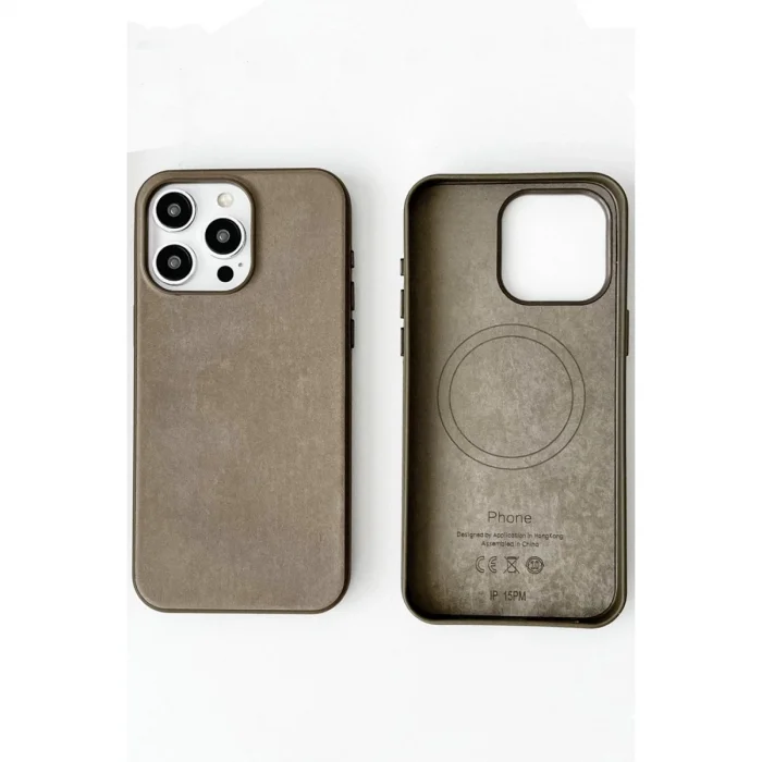 BUĞZ İphone 15 Pro Kılıf Karen Magsafe Kapak - Kahverengi