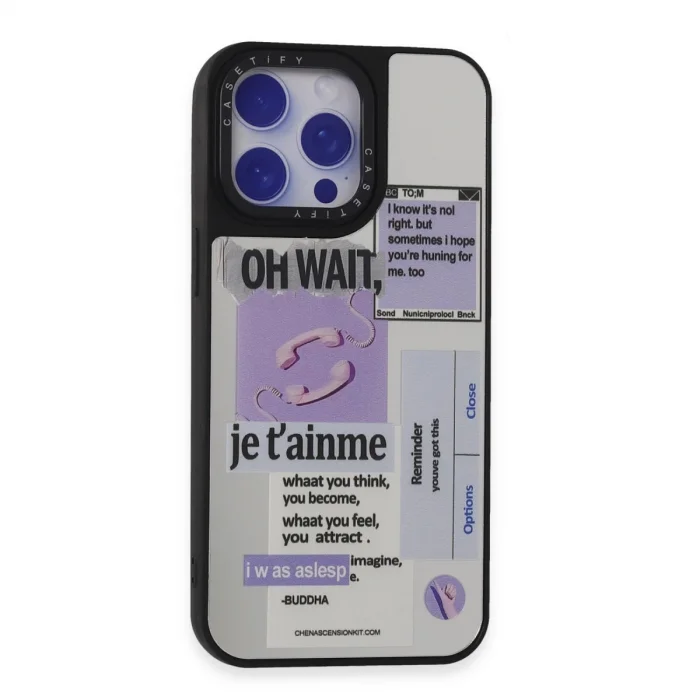 BUĞZ İphone 15 Pro Kılıf Mirror Desenli Kapak - Mirror - 4