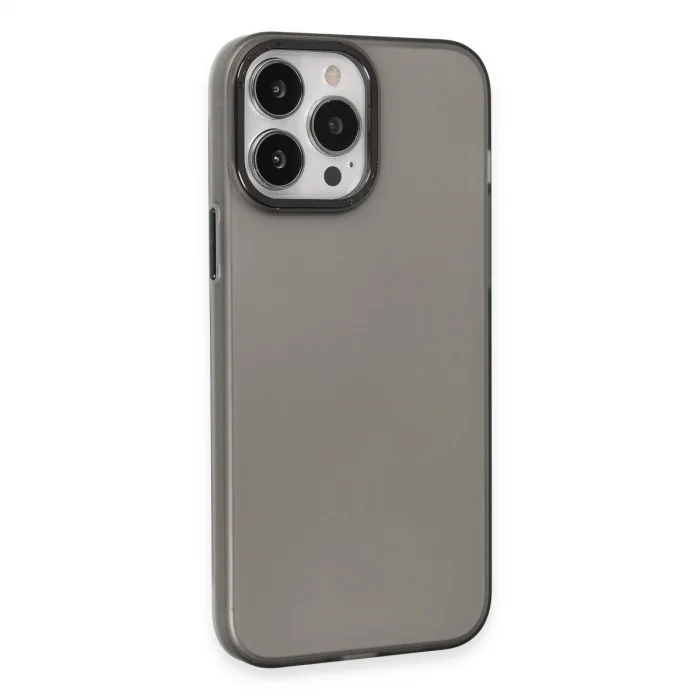 BUĞZ İphone 15 Pro Kılıf Modos Metal Kapak - Siyah