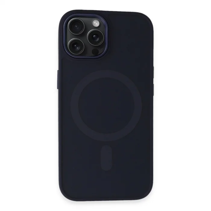 BUĞZ İphone 15 Pro Kılıf Oslo Magsafe Kapak - Lacivert