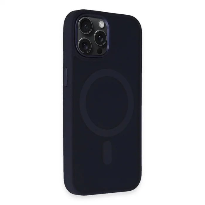 BUĞZ İphone 15 Pro Kılıf Oslo Magsafe Kapak - Lacivert