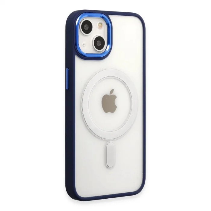 BUĞZ İphone 15 Pro Kılıf Room Magneticsafe Silikon - Lacivert