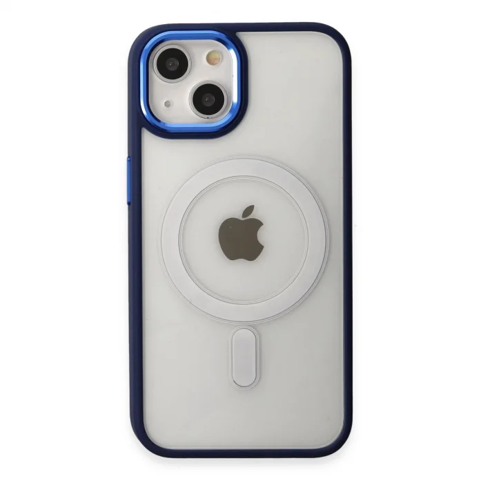 BUĞZ İphone 15 Pro Kılıf Room Magneticsafe Silikon - Lacivert