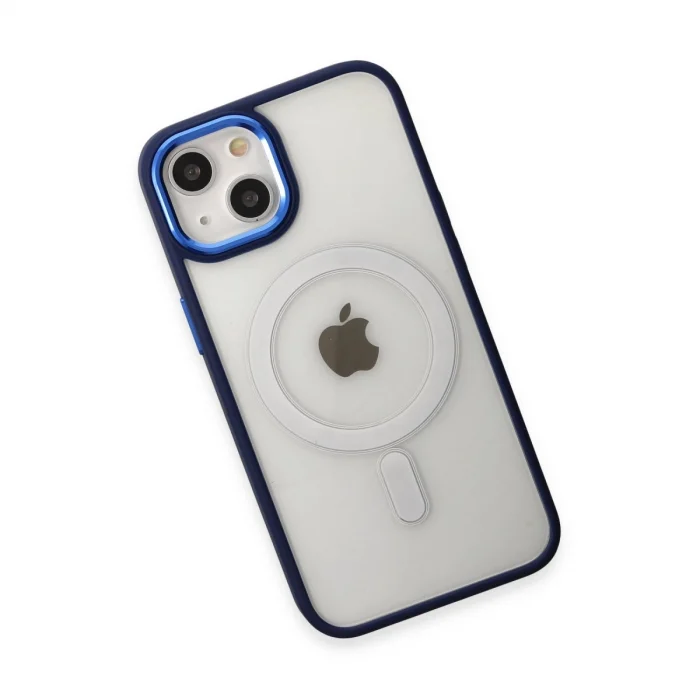 BUĞZ İphone 15 Pro Kılıf Room Magneticsafe Silikon - Lacivert