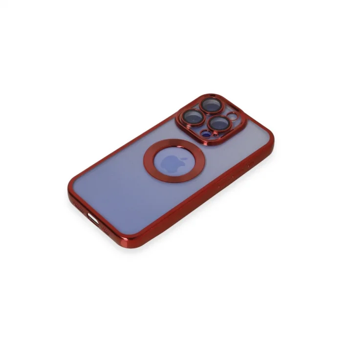 BUĞZ İphone 15 Pro Kılıf Slot Silikon - Kırmızı