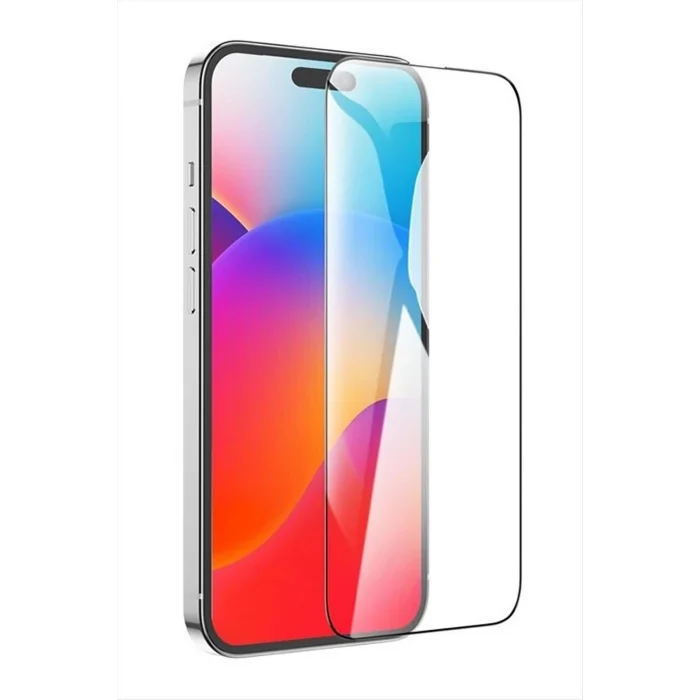 BUĞZ İphone 15 Pro Kırılmaz Cam Ekran Koruyucu