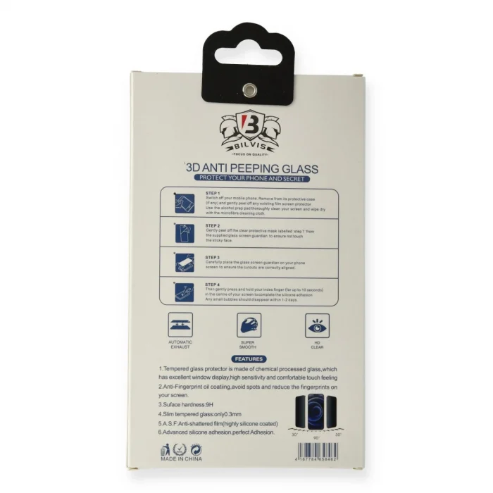 BUĞZ İphone 15 Pro Max Bilvis Hayalet Cam Ekran Koruyucu