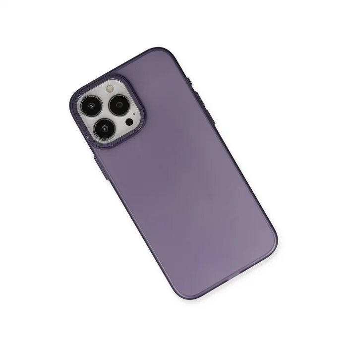 BUĞZ İphone 15 Pro Max Kılıf Modos Metal Kapak - Derin Mor