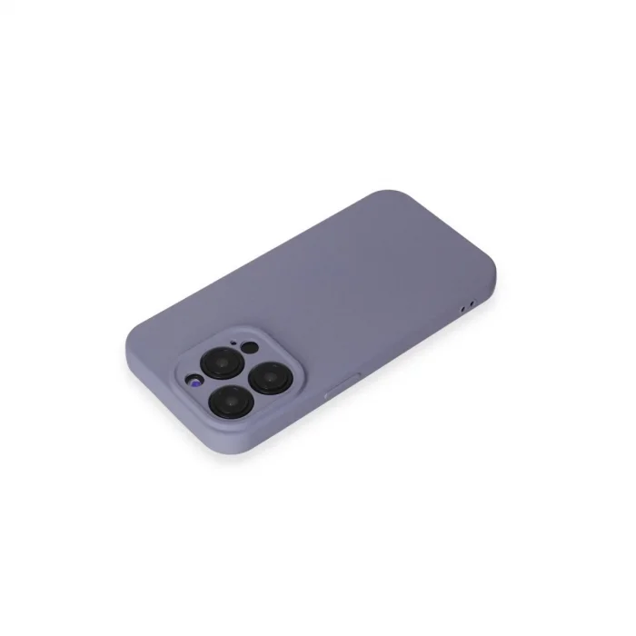 BUĞZ İphone 15 Pro Max Kılıf Nano İçi Kadife Silikon - Lila