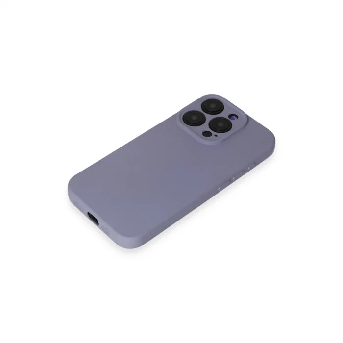 BUĞZ İphone 15 Pro Max Kılıf Nano İçi Kadife Silikon - Lila