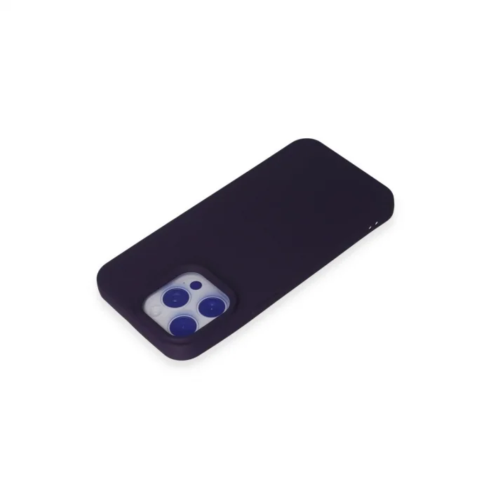 BUĞZ İphone 15 Pro Max Kılıf Nano İçi Kadife Silikon - Mor