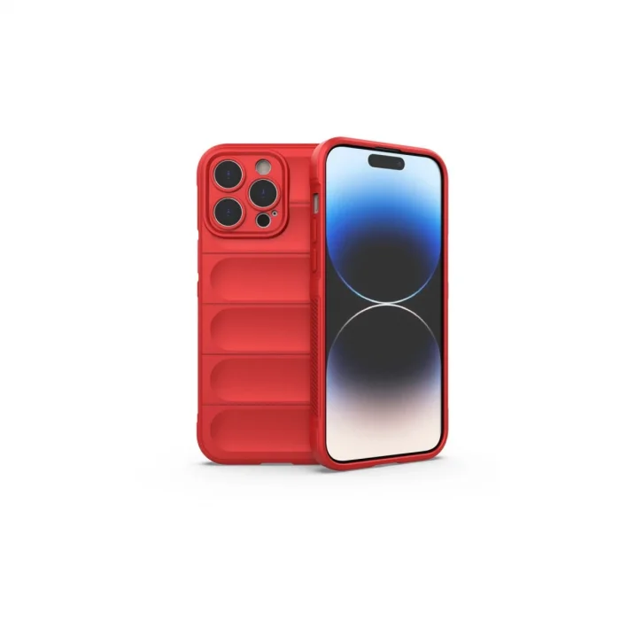 BUĞZ İphone 15 Pro Max Kılıf Optimum Silikon - Kırmızı