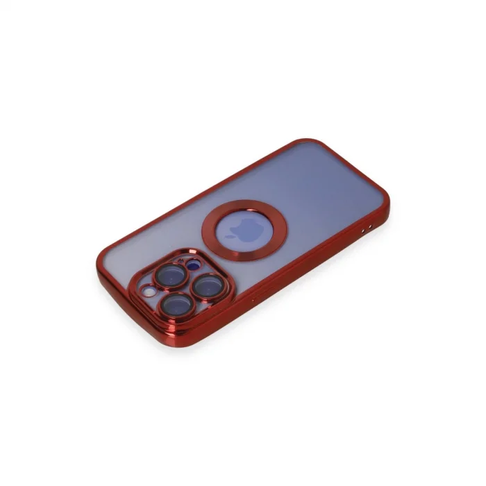 BUĞZ İphone 15 Pro Max Kılıf Slot Silikon - Kırmızı