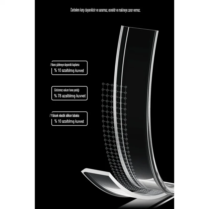 BUĞZ İphone 15 Pro Max Kılıf Tron Şeffaf Magsafe Kapak - Şeffaf