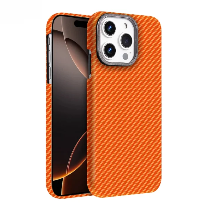 BUĞZ İphone 15 Pro Max Vega Magsafe Kapak - Turuncu