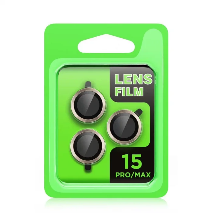 BUĞZ İphone 15 Pro Raze Metal Kamera Lens - Siyah