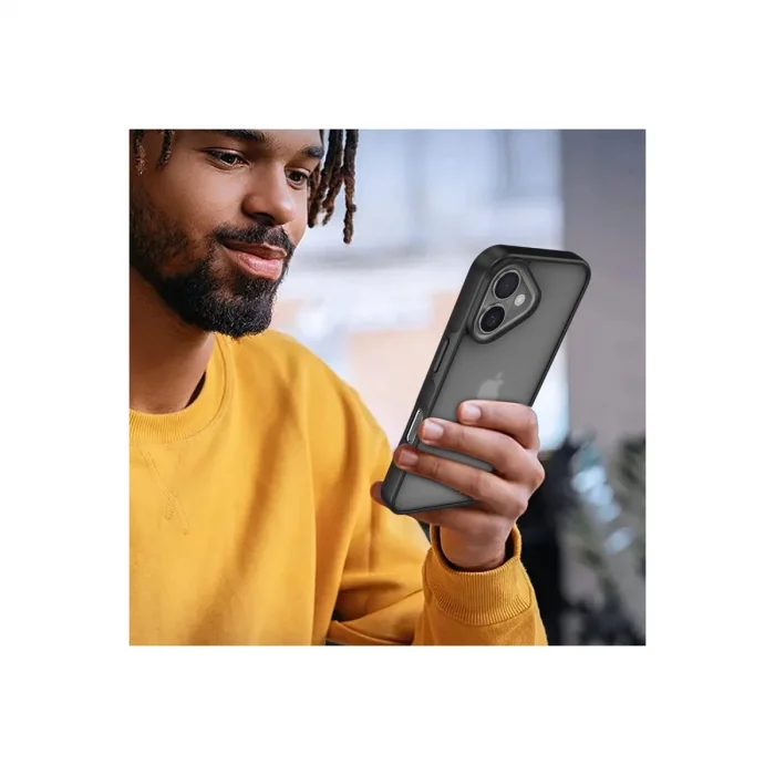 BUĞZ İphone 16 Kılıf Elegant Kapak - Pudra