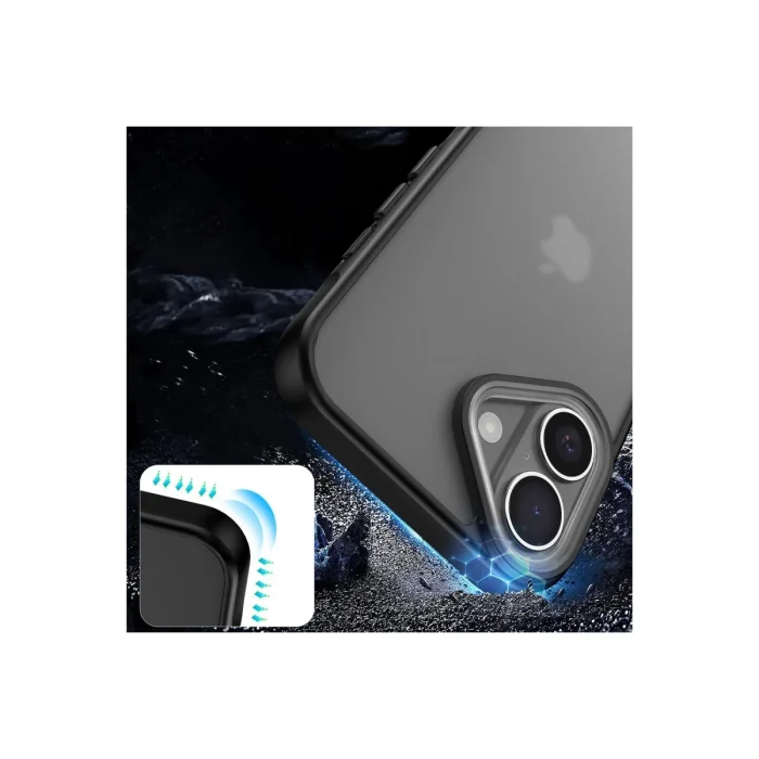 BUĞZ İphone 16 Kılıf Elegant Kapak - Pudra