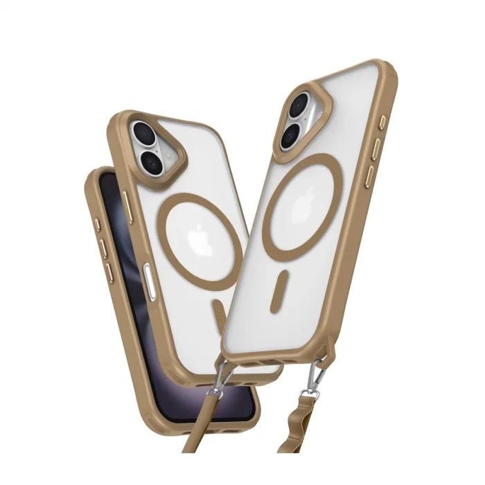 BUĞZ İphone 16 Kılıf Enka Magsafe Silikon Kılıf - Desert