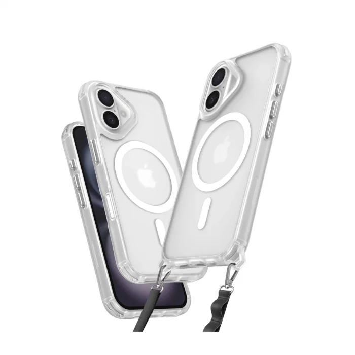 BUĞZ İphone 16 Kılıf Enka Magsafe Silikon Kılıf - Şeffaf