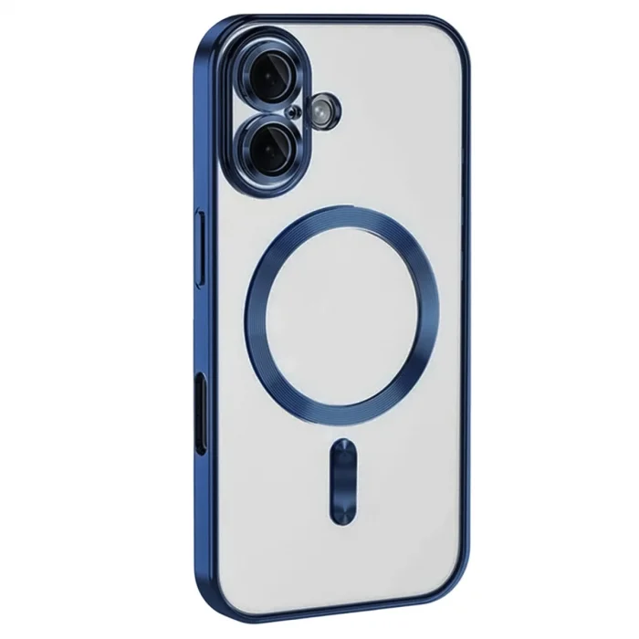 BUĞZ İphone 16 Kılıf Kross Magneticsafe Kapak - Lacivert