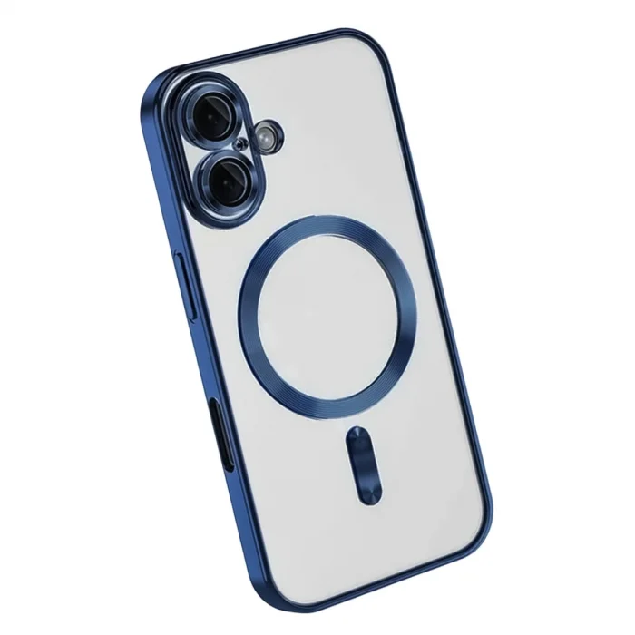 BUĞZ İphone 16 Kılıf Kross Magneticsafe Kapak - Lacivert