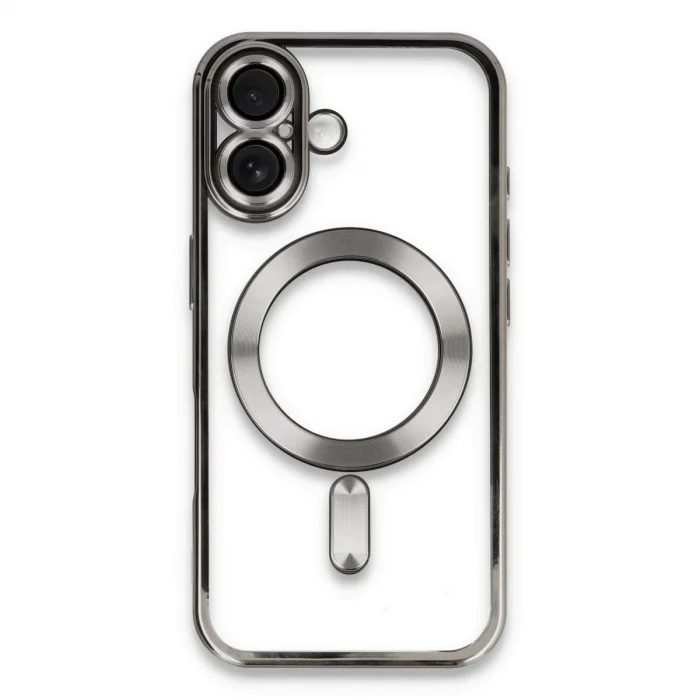 BUĞZ İphone 16 Kılıf Kross Magneticsafe Kapak - Titan Gri