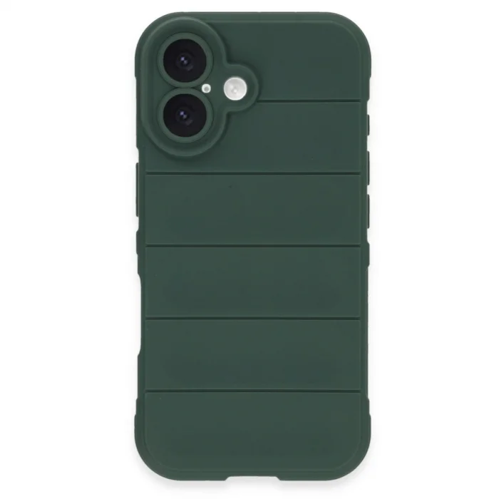 BUĞZ İphone 16 Kılıf Optimum Silikon - Koyu Yeşil