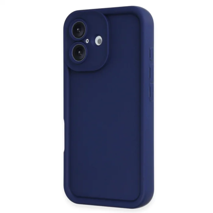 BUĞZ İphone 16 Kılıf Viera Silikon - Lacivert