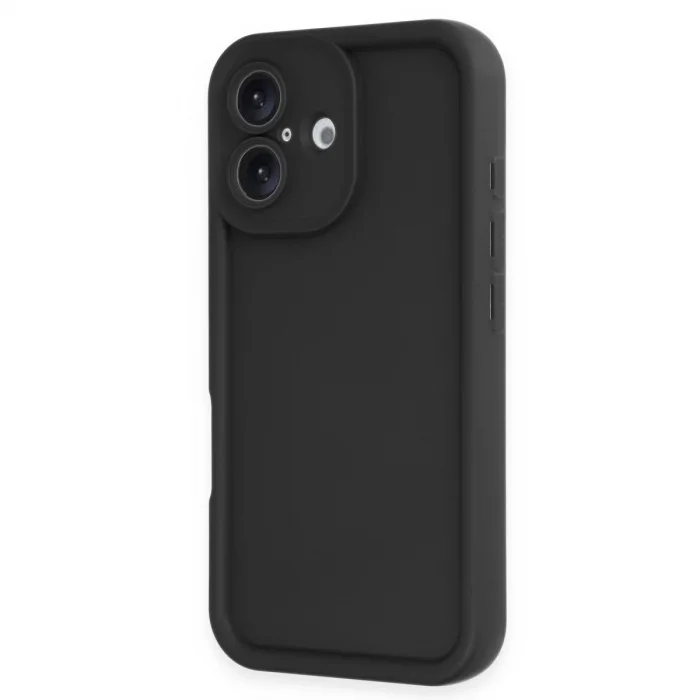 BUĞZ İphone 16 Kılıf Viera Silikon - Siyah