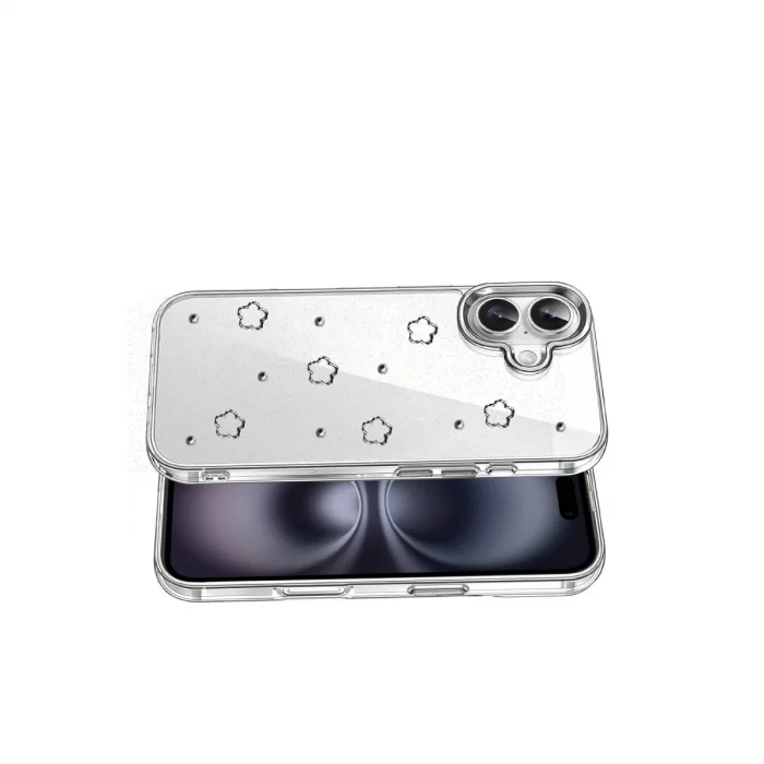 BUĞZ İphone 16 Plus Fiyonk Desenli Kapak - Desen 2