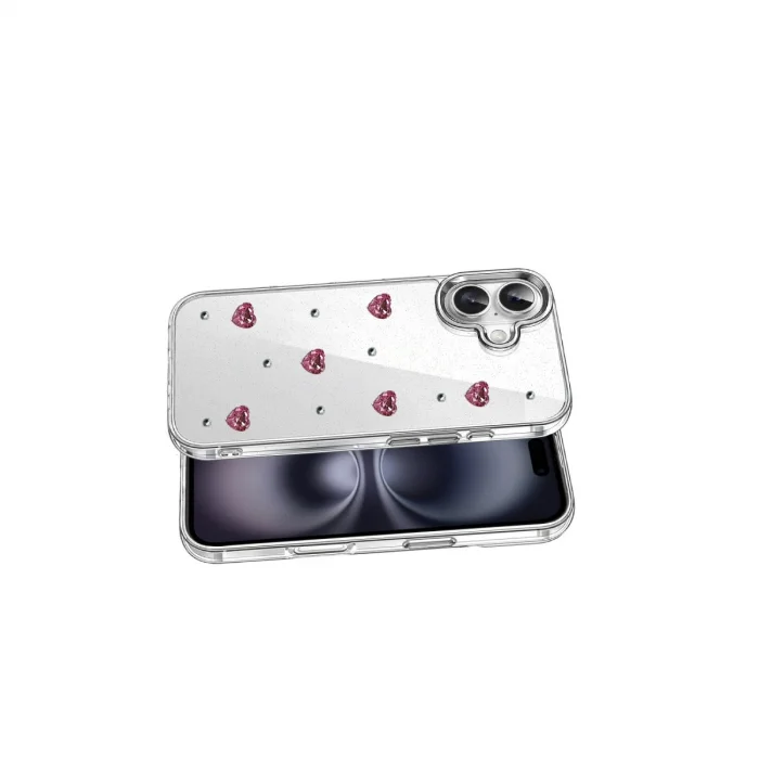 BUĞZ İphone 16 Plus Fiyonk Desenli Kapak - Desen 3
