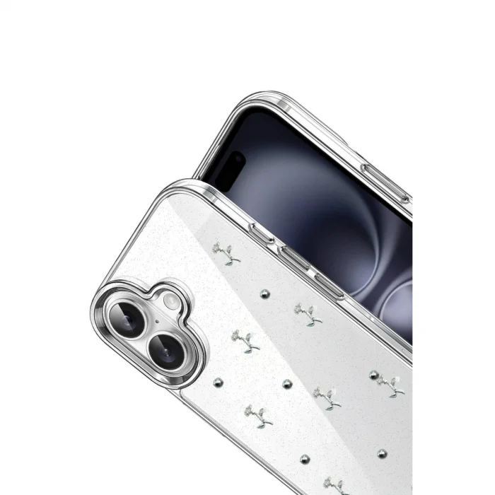 BUĞZ İphone 16 Plus Fiyonk Desenli Kapak - Desen 4