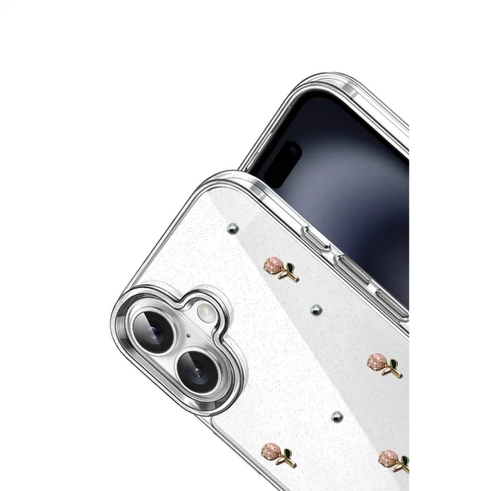 BUĞZ İphone 16 Plus Fiyonk Desenli Kapak - Desen 6