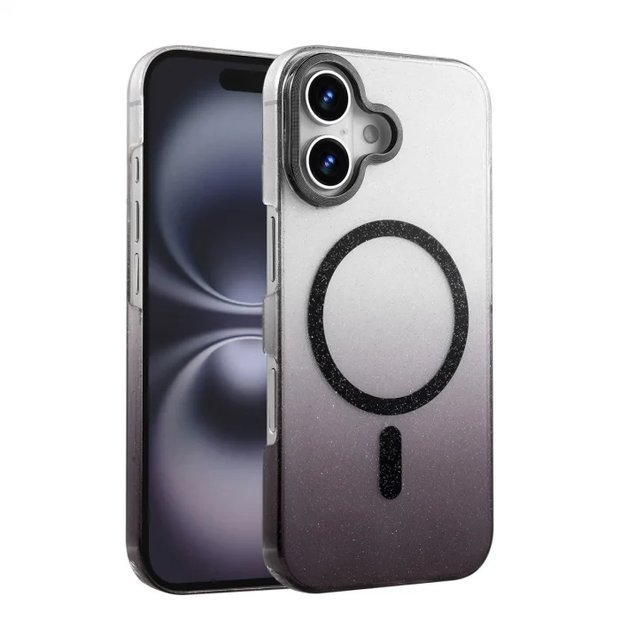 BUĞZ İphone 16 Plus Glossy Magsafe Kapak - Siyah