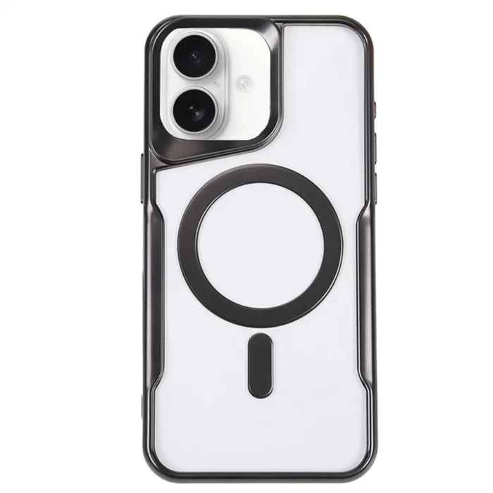 BUĞZ İphone 16 Plus Kılıf Boyi Magsafe Silikon Kapak - Siyah