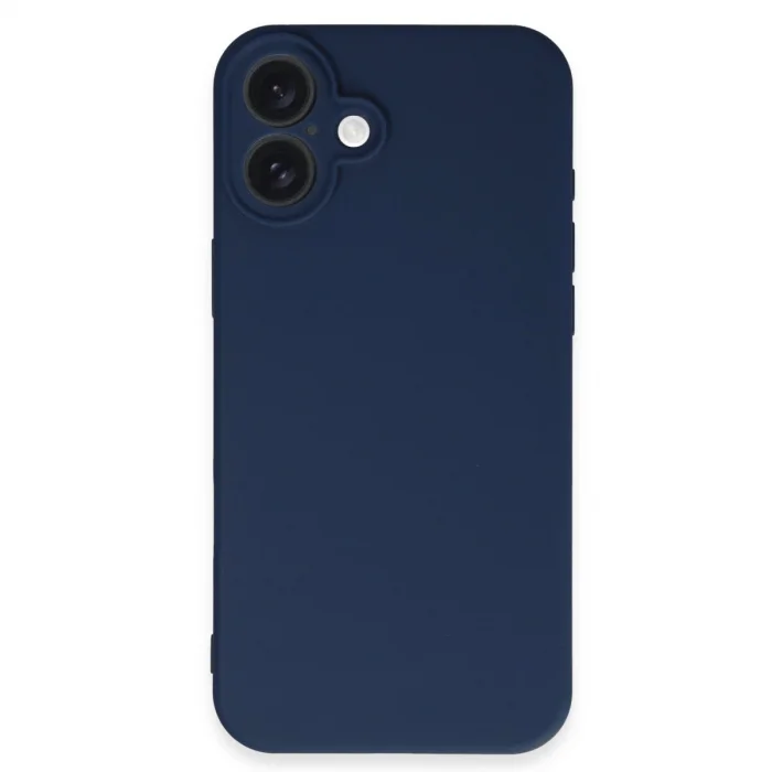BUĞZ İphone 16 Plus Kılıf First Silikon - Lacivert