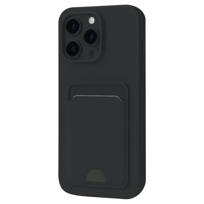 BUĞZ İphone 16 Plus Kılıf Kelvin Kartvizitli Silikon - Siyah